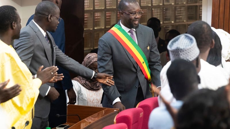 Ousmane Sonko à l'Assemblée nationale du Sénégal, mai 2026